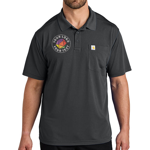 Custom Embroidered Carhartt Force® Snag-Resistant Pocket Polo - CT106880