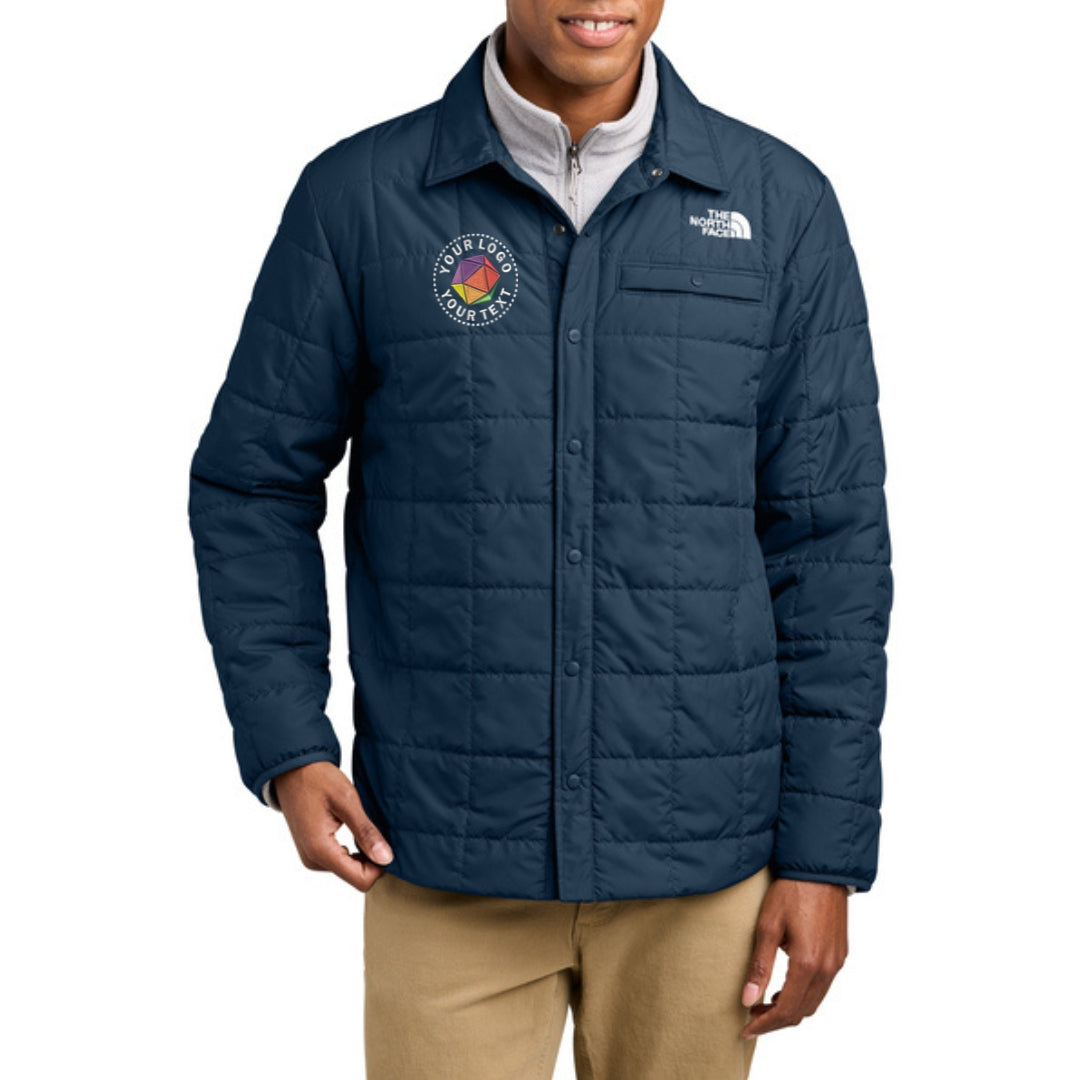 Custom Embroidered The North Face® Iron Drift Quilted Shirt Jacket - NF0A8JEX