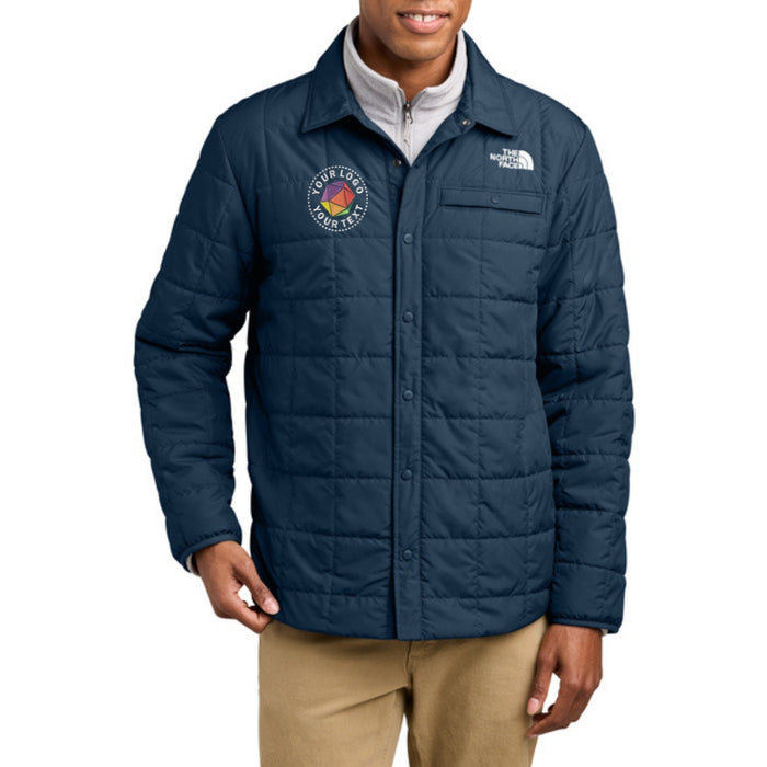 Custom Embroidered The North Face® Iron Drift Quilted Shirt Jacket - NF0A8JEX