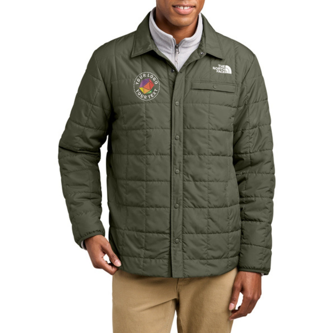 Custom Embroidered The North Face® Iron Drift Quilted Shirt Jacket - NF0A8JEX