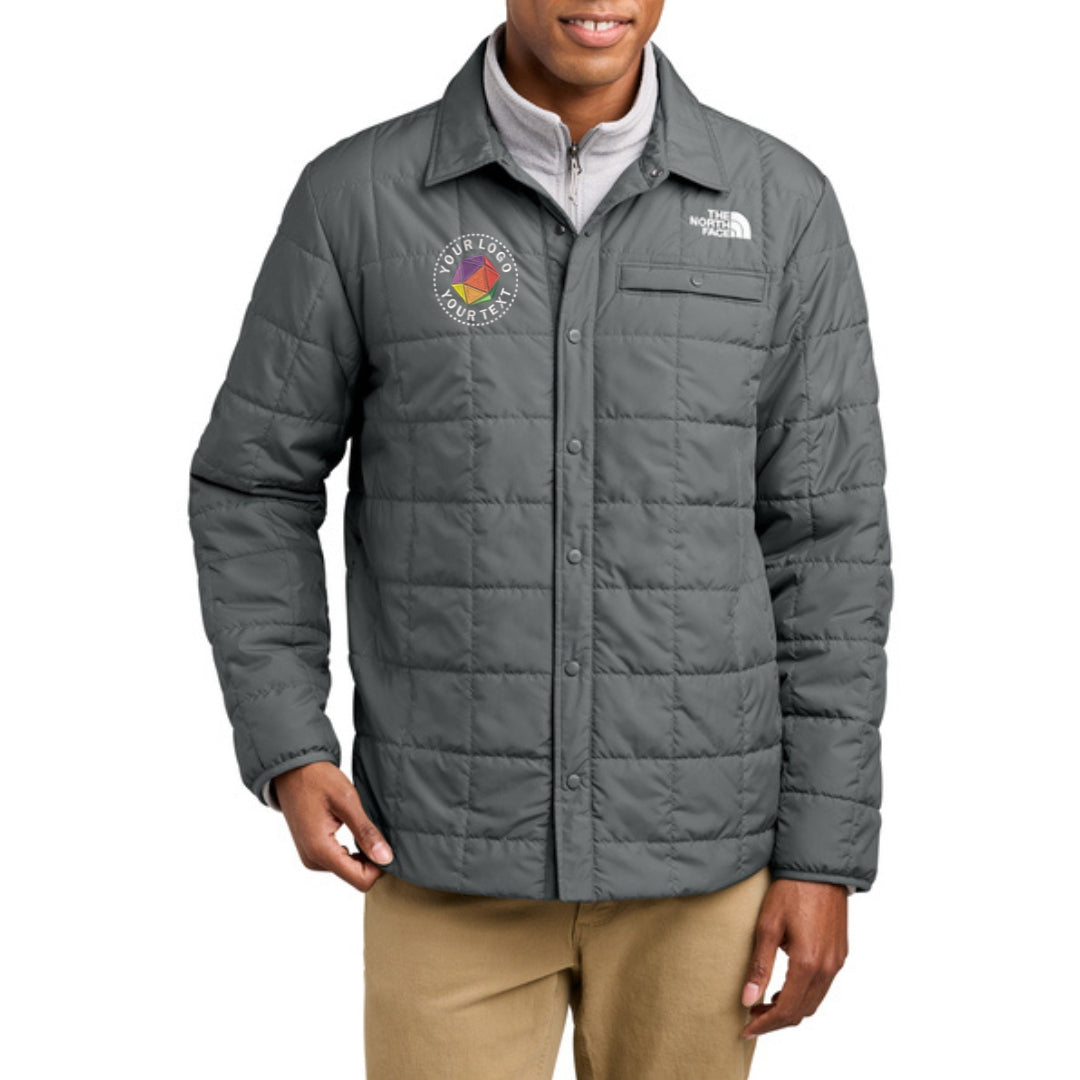 Custom Embroidered The North Face® Iron Drift Quilted Shirt Jacket - NF0A8JEX