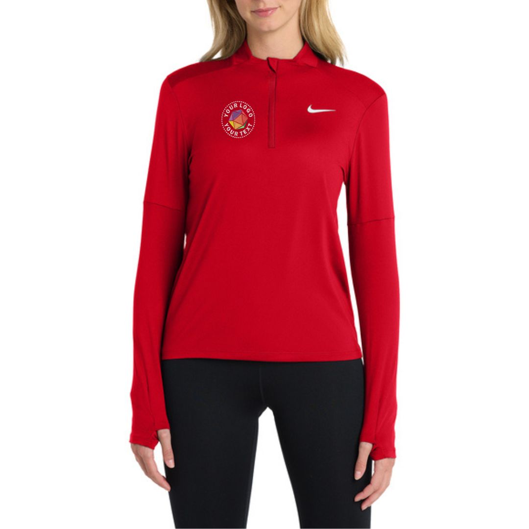 Custom Embroidered Nike Women's Dri-FIT Element 1/2-Zip Top - NKDH4951
