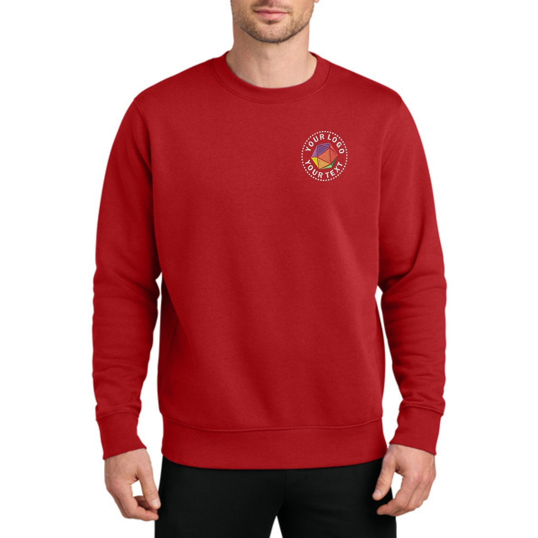 Custom Embroidered Nike Club Fleece Sleeve Swoosh Crew - NKFD9863