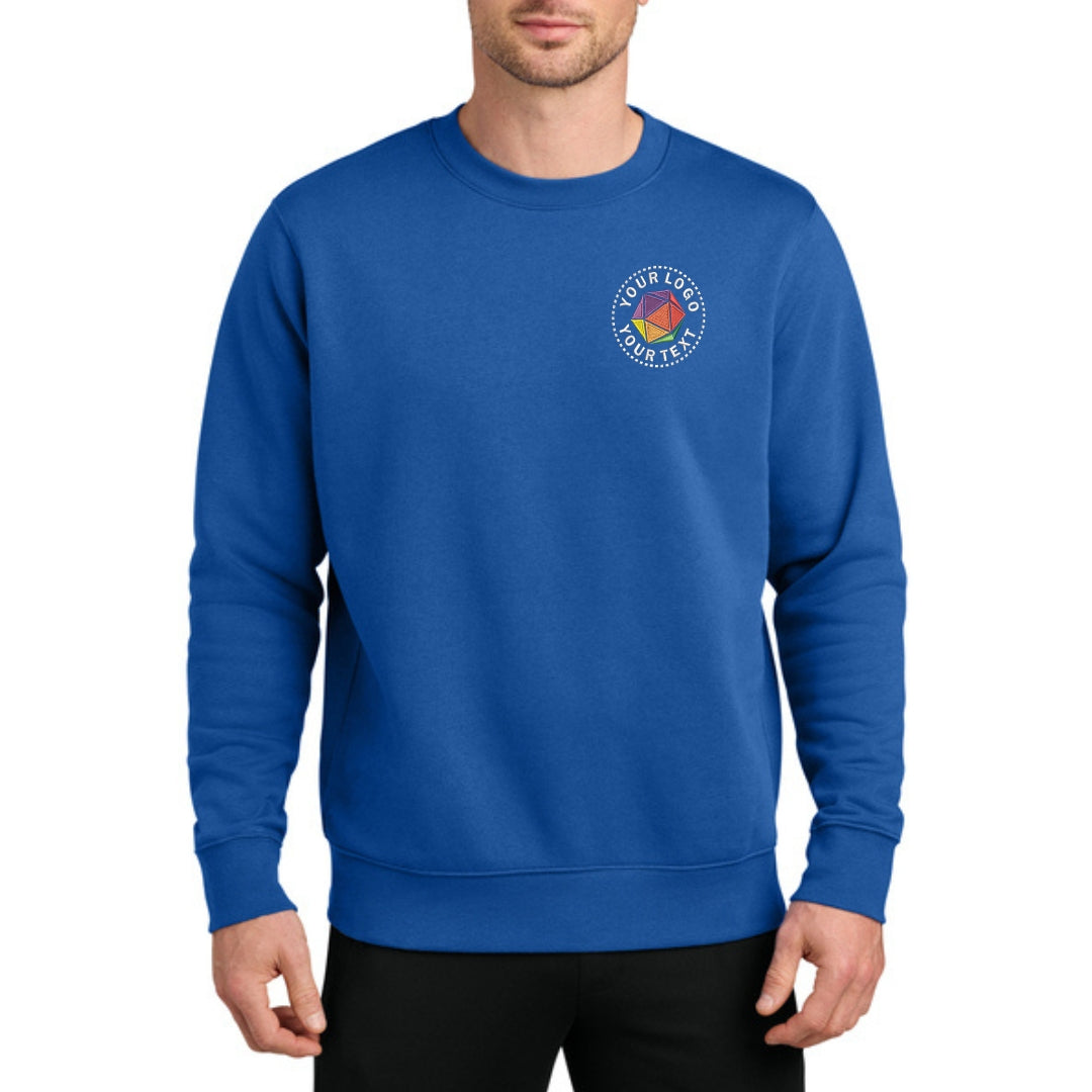 Custom Embroidered Nike Club Fleece Sleeve Swoosh Crew - NKFD9863