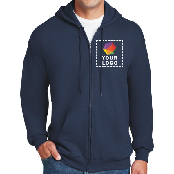 Ultimate Cotton ® Full Zip Hooded Sweatshirt Thumbnail