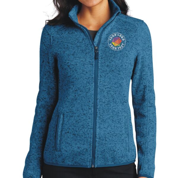 Ladies Sweater Fleece Jacket Thumbnail