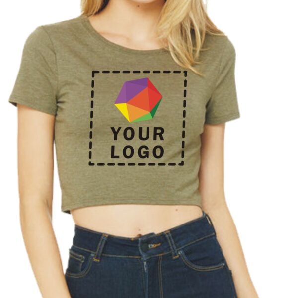 Ladies' Poly-Cotton Crop T-Shirt Thumbnail