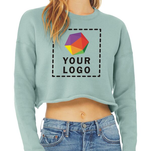 Ladies' Cropped Fleece Crew Thumbnail