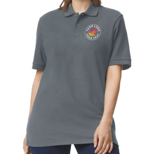 Unisex Midweight Double Pique Polo Thumbnail