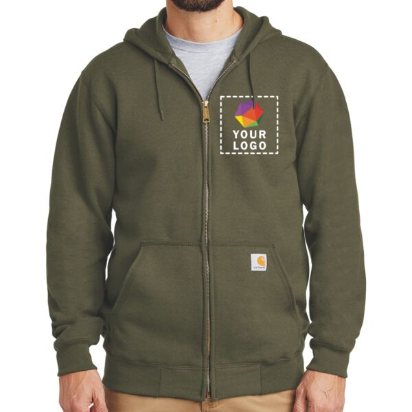 Midweight Hooded Zip Front Sweatshirt Thumbnail
