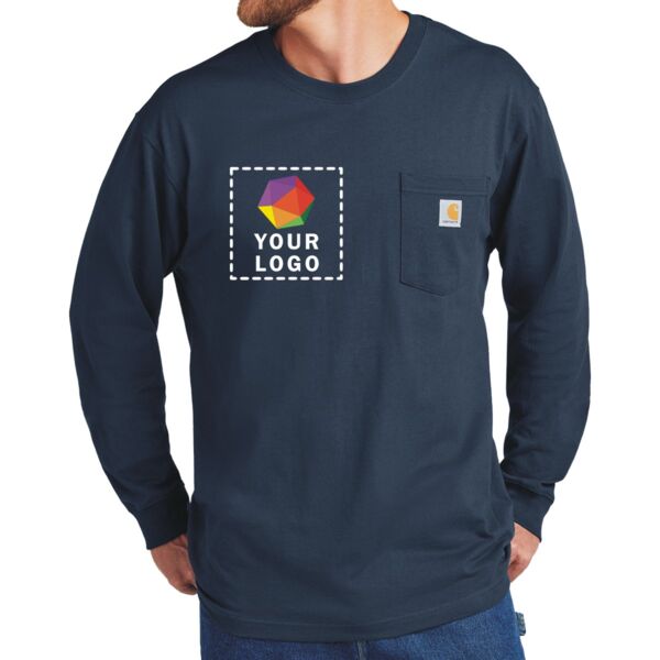 Workwear Pocket Long Sleeve T Shirt Thumbnail