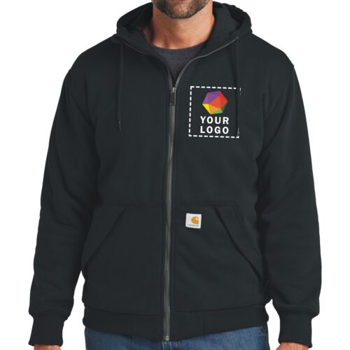 Midweight Thermal Lined Full Zip Sweatshirt Thumbnail