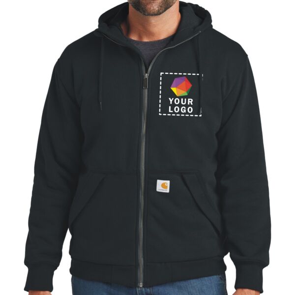 Midweight Thermal Lined Full Zip Sweatshirt Thumbnail