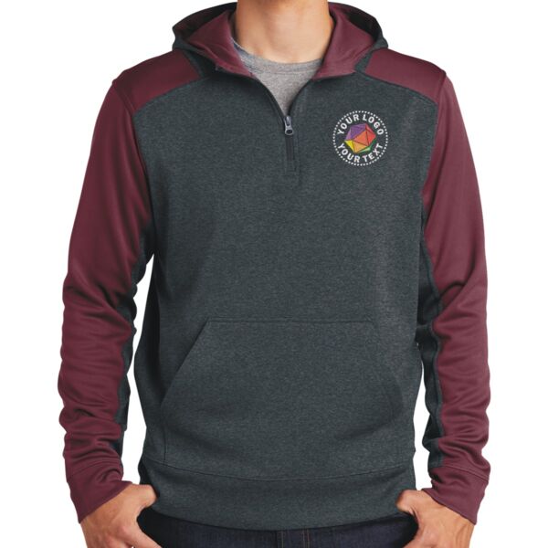 Tech Fleece Colorblock 1/4 Zip Hooded Sweatshirt Thumbnail