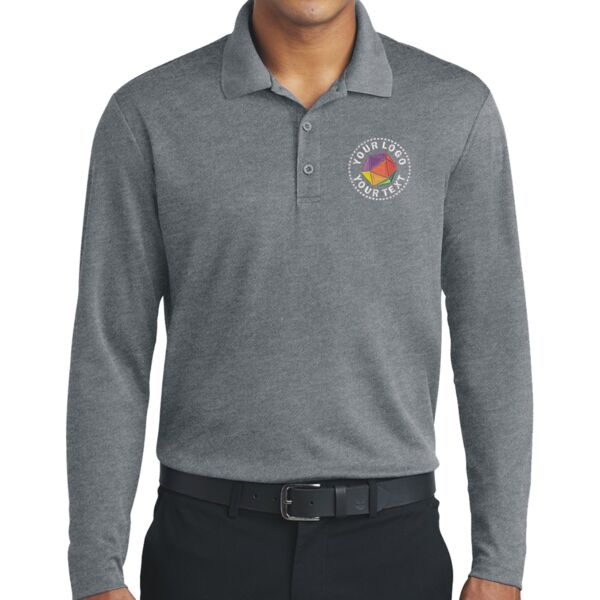 PosiCharge ® RacerMesh ® Long Sleeve Polo Thumbnail