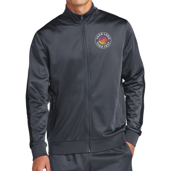 Tricot Sleeve Stripe Track Jacket Thumbnail