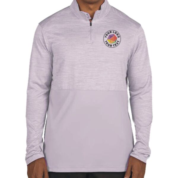 Ladies' Shadow Tonal Heather Quarter-Zip Pullover Thumbnail