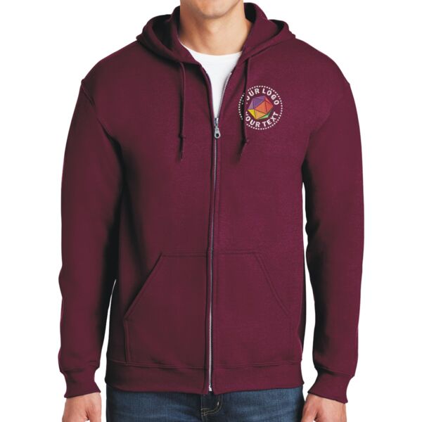 Adult Heavy Blend™ 8 oz., 50/50 Full-Zip Hooded Sweatshirt Thumbnail