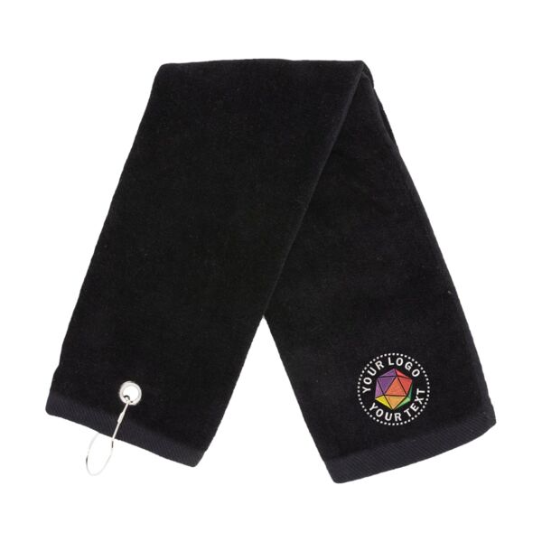 Trifold Golf Towel with Grommet and Hook Thumbnail