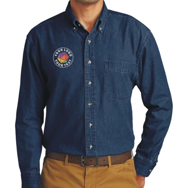 Long Sleeve Value Denim Shirt Thumbnail