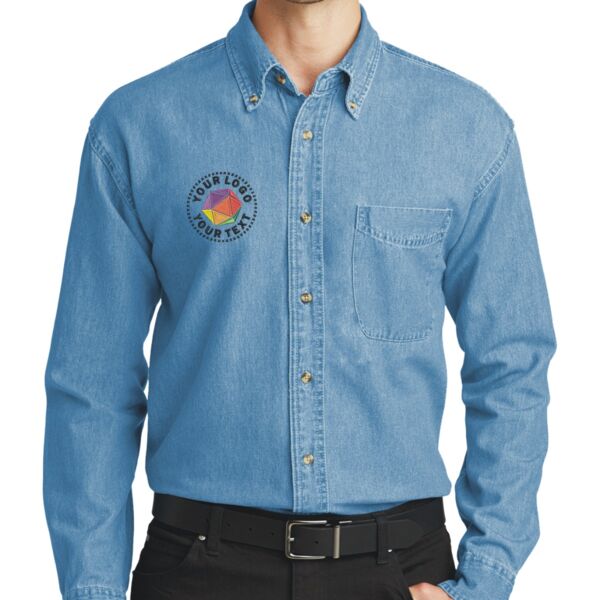 Long Sleeve Denim Shirt Thumbnail