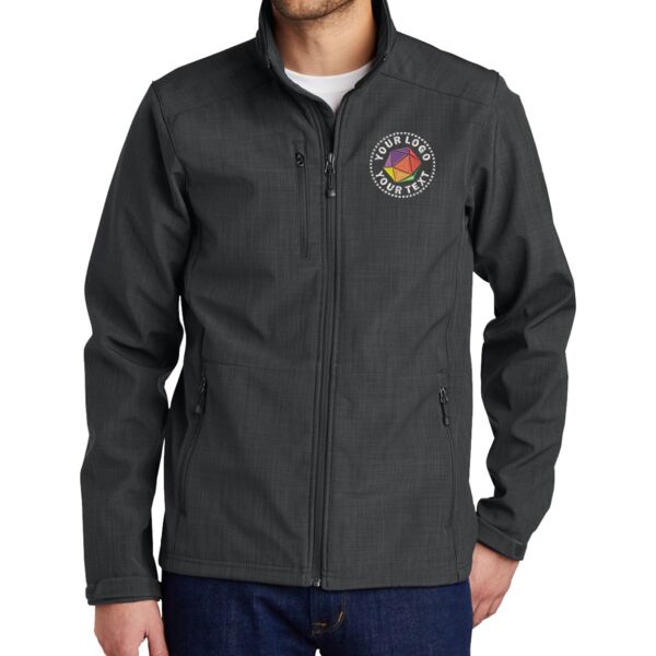 Shaded Crosshatch Soft Shell Jacket Thumbnail