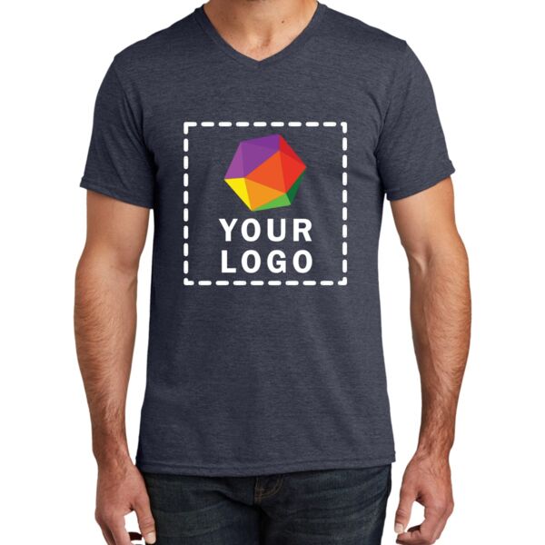 Unisex Tri Blend V Neck Tee Thumbnail