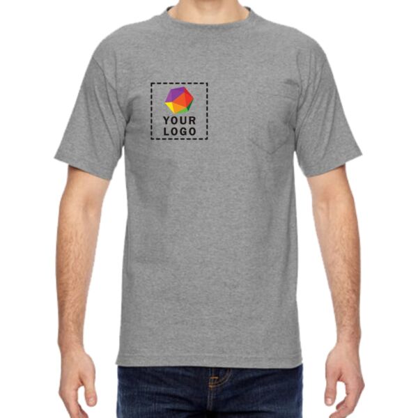 Adult 6.1 oz., 100% Cotton Pocket T-Shirt Thumbnail