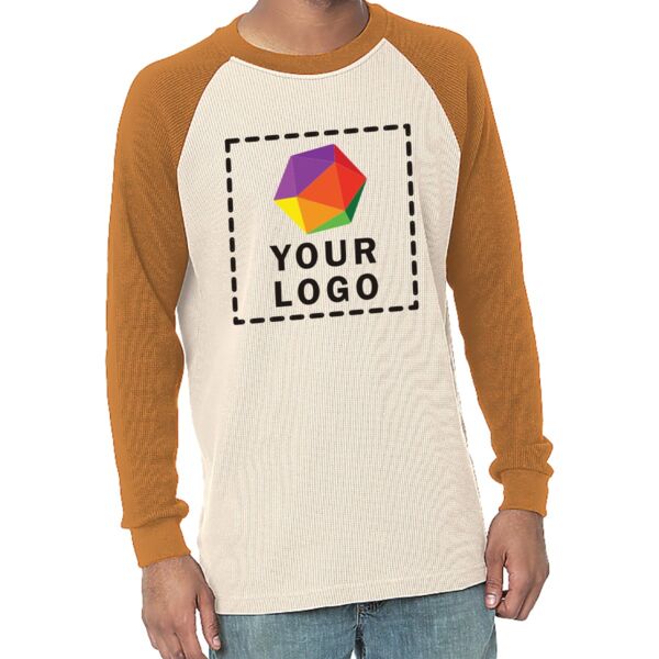 Men's Heavyweight Waffle Knit Thermal Raglan Thumbnail