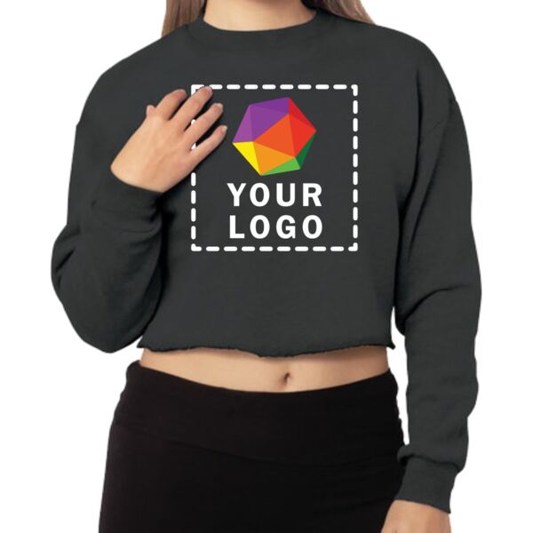 Ladies' Crop Crewneck Thumbnail