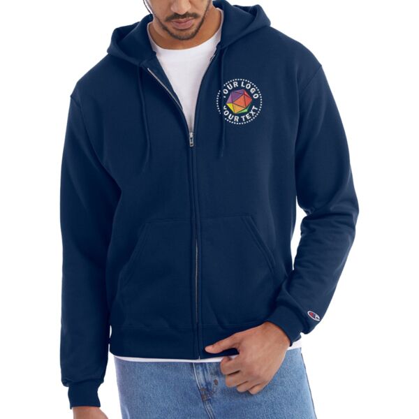 Adult Powerblend® Full-Zip Hooded Sweatshirt Thumbnail