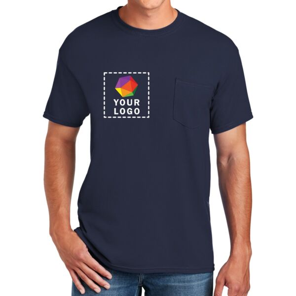 DryBlend ® 50 Cotton/50 Poly Pocket T Shirt Thumbnail