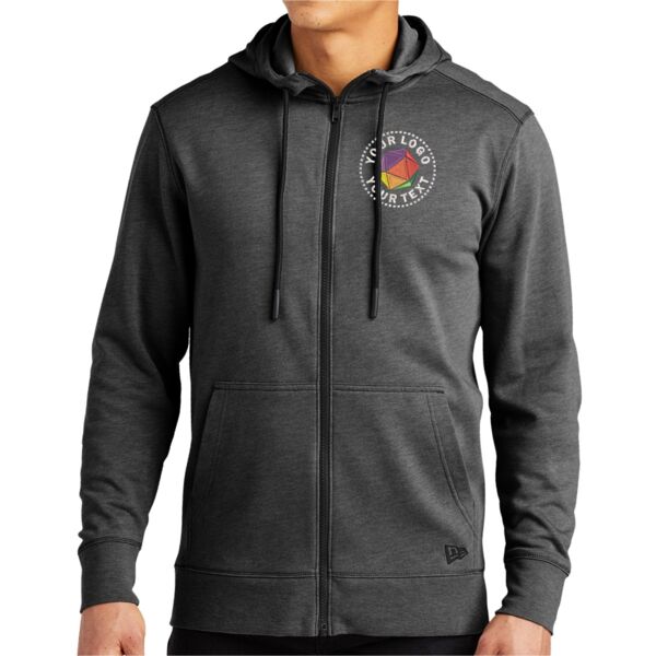 Tri Blend Fleece Full Zip Hoodie Thumbnail
