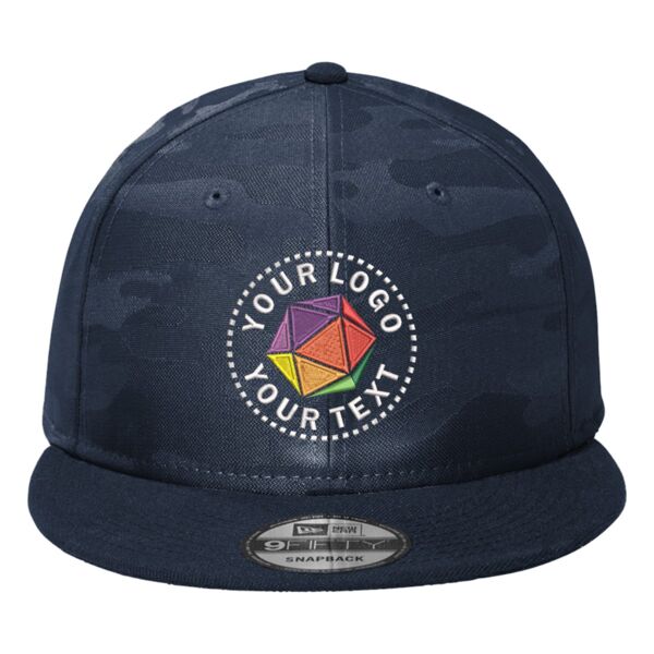 Camo Flat Bill Snapback Cap Thumbnail