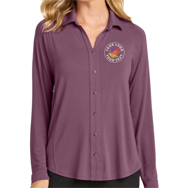 Women's Luxe Knit Button Tunic Thumbnail