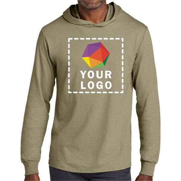 Classics Unisex Cotton Long Sleeve Hooded T Shirt Thumbnail