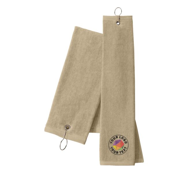 Grommeted Tri Fold Golf Towel Thumbnail