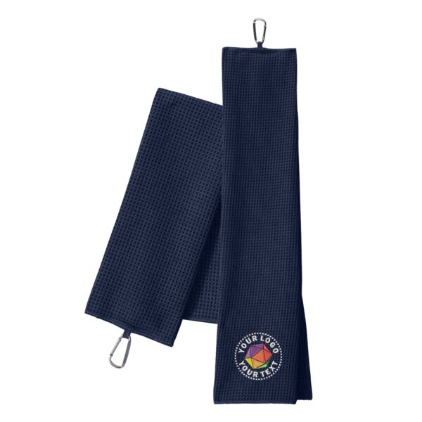 Waffle Microfiber Golf Towel Thumbnail