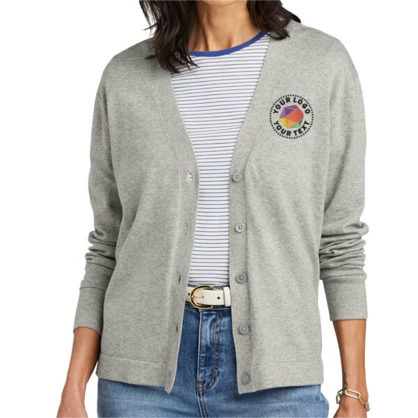 Women's Cotton Stretch Cardigan Sweater Thumbnail