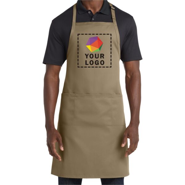 Easy Care Extra Long Bib Apron with Stain Release Thumbnail