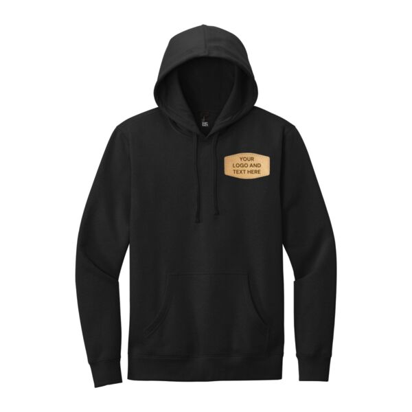 Personalized V.I.T. Fleece Hoodie – Custom Leather Patch with Laser Engraving Thumbnail