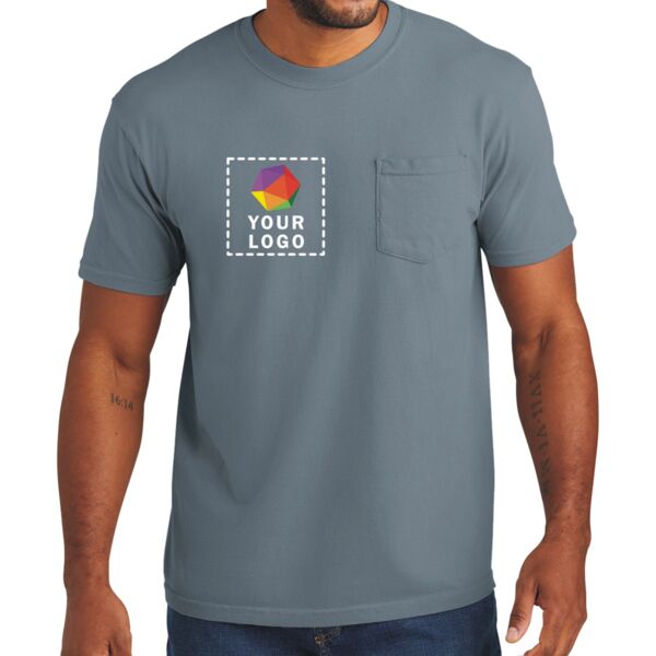 Embroidered Heavyweight Ring Spun Pocket Tee Thumbnail