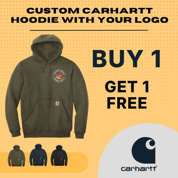 Custom Embroidered Carhartt Hoodie Buy 1 Get 1 Free Thumbnail