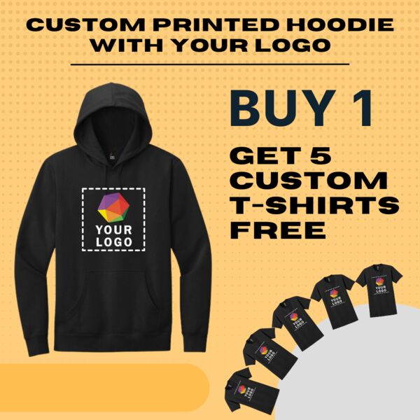 Custom Printed Hoodie Buy 1 Get 5 T-Shirts Free Thumbnail