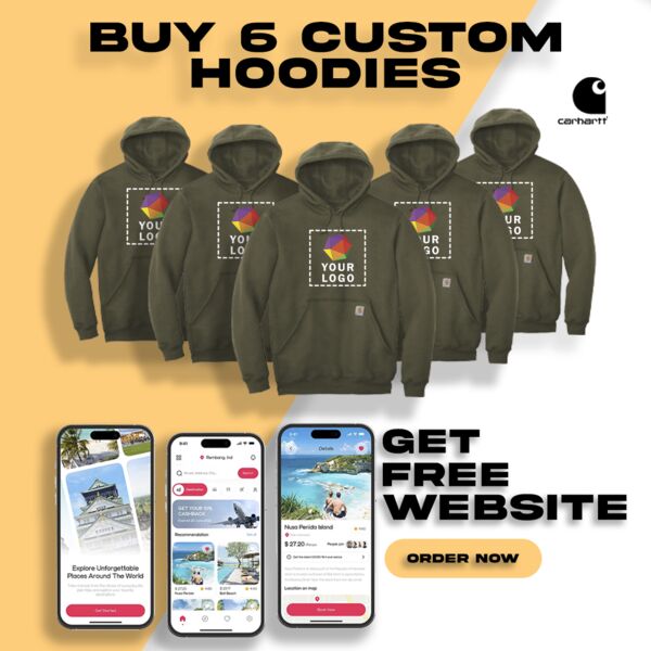 Buy 6 Custom Carhartt Hoodies Get Free Website Thumbnail