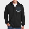 Custom Printed Ultimate Cotton ® Full Zip Hooded Sweatshirt Thumbnail
